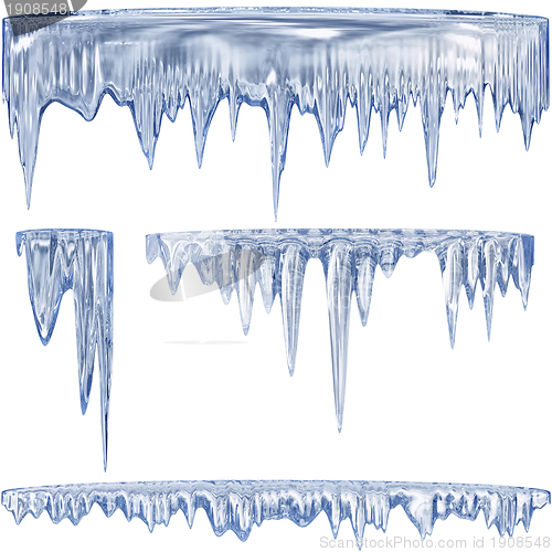 Image of Blue cold icicles