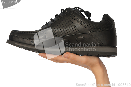 Image of black footwear