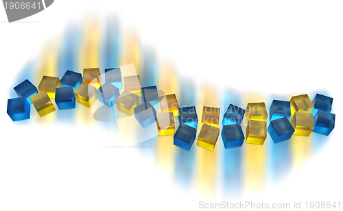 Image of wave of cubes
