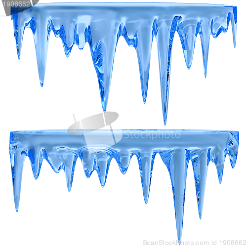 Image of blue icicles