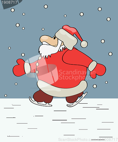 Image of Skating Santa