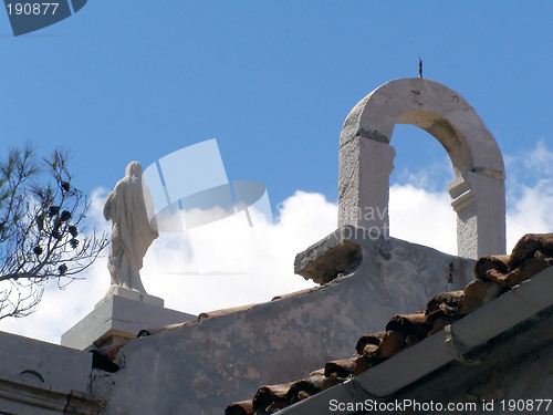 Image of Statue on church