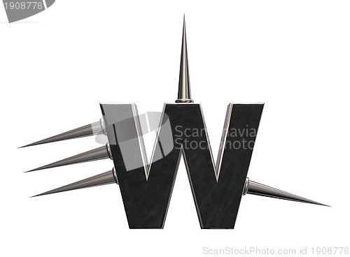 Image of prickles letter