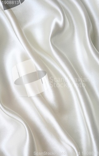 Image of Smooth elegant white silk as background