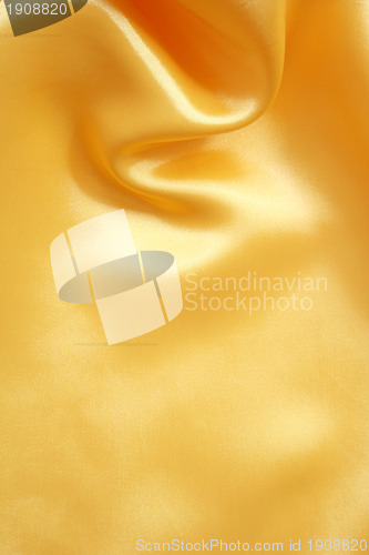 Image of Smooth elegant golden silk can use as background 