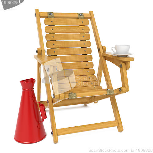 Image of Director's Chair with Clap Board and Megaphone.