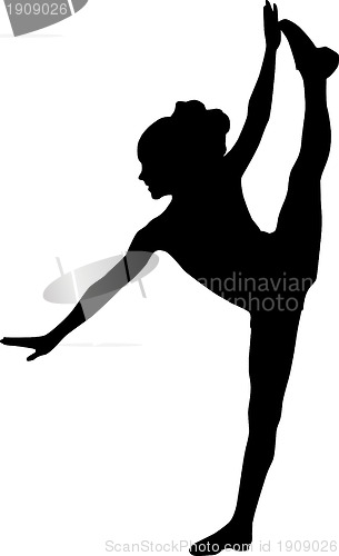 Image of Dancing silhouette child