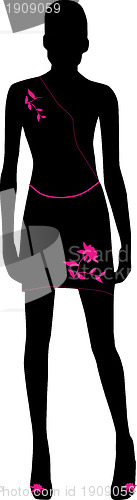 Image of Vector - Silhouette fashion girls