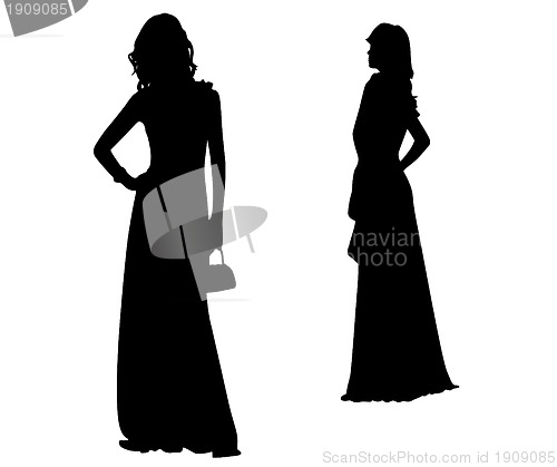 Image of Fashion Silhouettes of girls