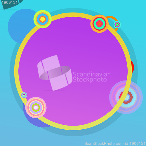 Image of Vintage colorful circles background