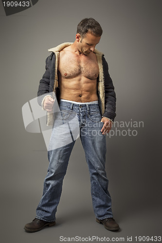 Image of handsome muscle man