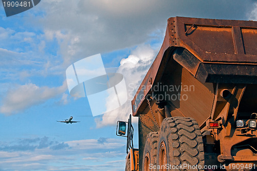 Image of Truck and Aircraft