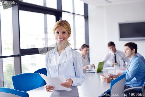 Image of business people in a meeting at office