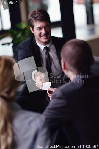 Image of business people making deal