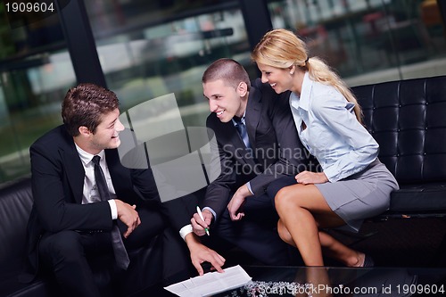 Image of business people in a meeting at office