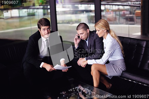 Image of business people in a meeting at office