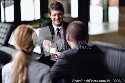 Image of business people making deal