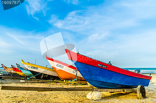 Image of Boats Order in a beach