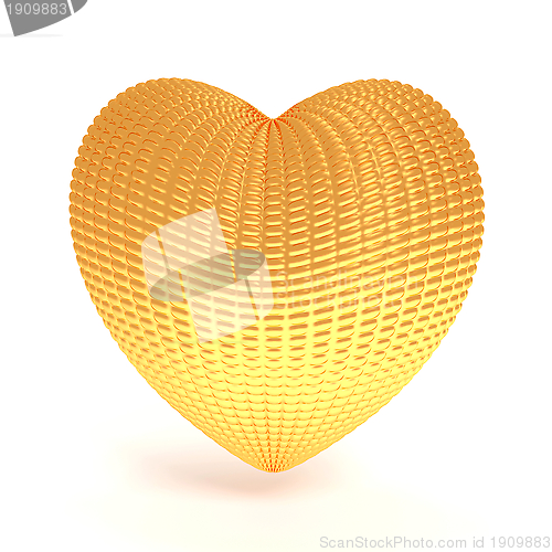 Image of abstract gold heart