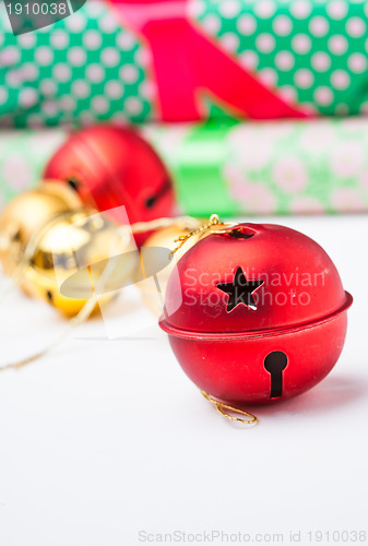 Image of Christmas gifts and decorations