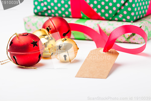 Image of Christmas gifts and decorations