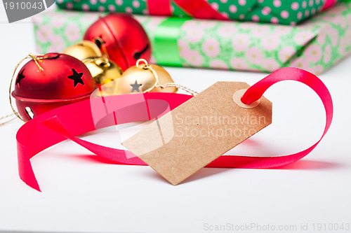 Image of Christmas gifts and decorations