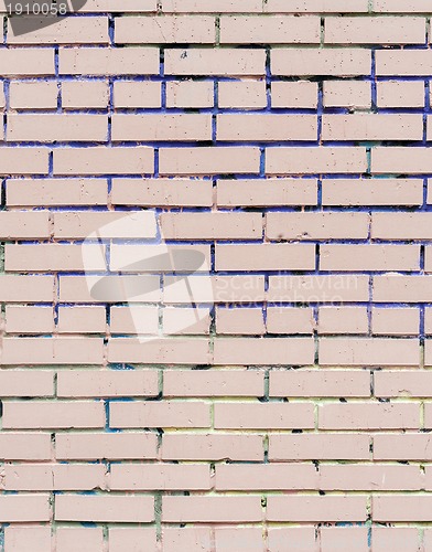 Image of pink painted brick wall