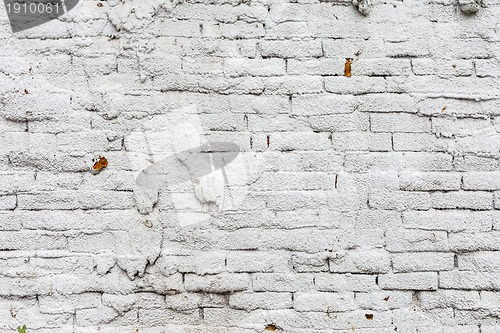 Image of Vintage white background brickwall