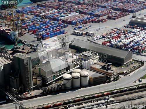 Image of containers in harbour