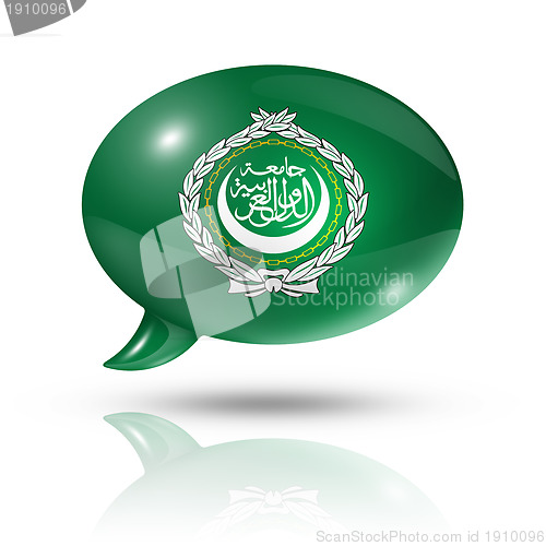 Image of Arab League flag speech bubble
