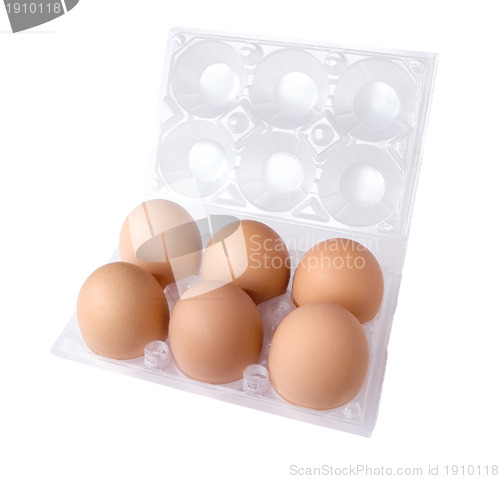 Image of transparent eggbox