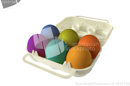 Image of colored easter eggs