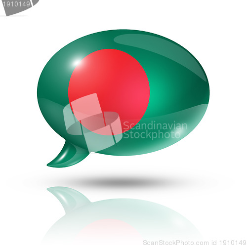 Image of Bangladeshi flag speech bubble