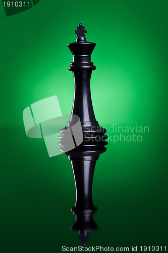 Image of the black king of chess