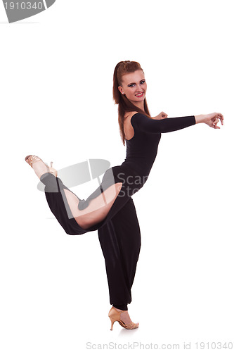 Image of young woman salsa dancer 