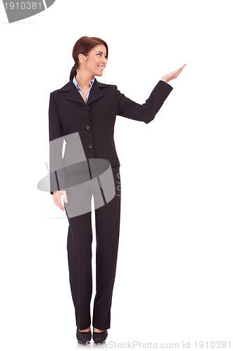 Image of business woman presenting 