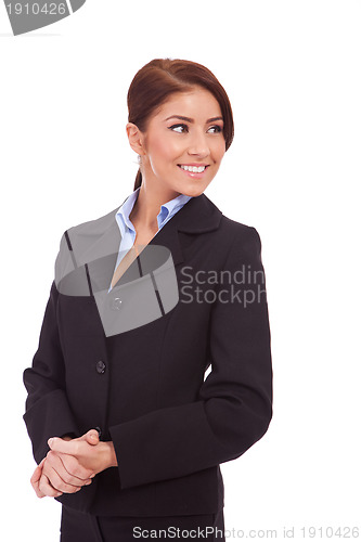 Image of Business woman looking to the side