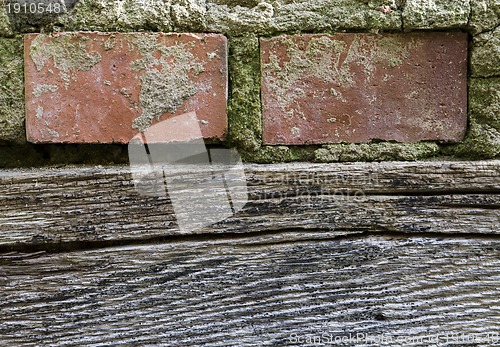 Image of detail of old wall