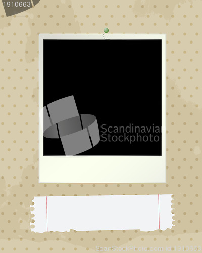 Image of Photo frame and note