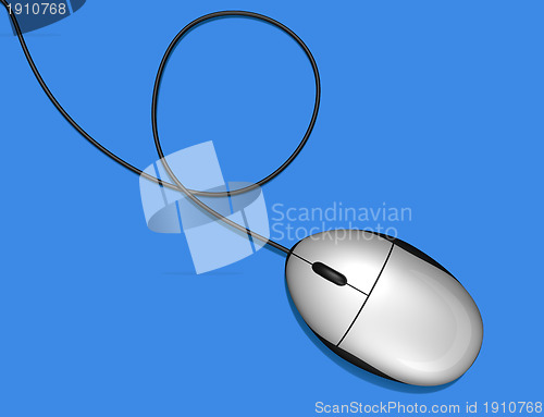 Image of white computer mouse