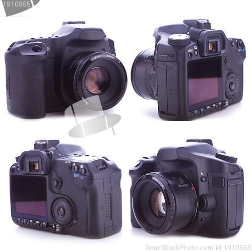 Image of the sides of a professional digital camera