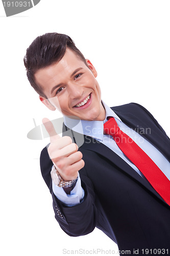 Image of Smiling confident business man 