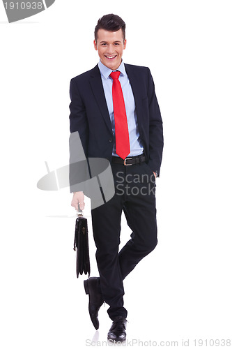 Image of Business man with briefcase