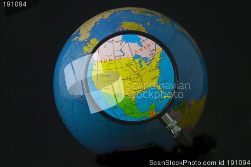 Image of North America in focus

