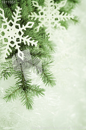 Image of Green christmas background