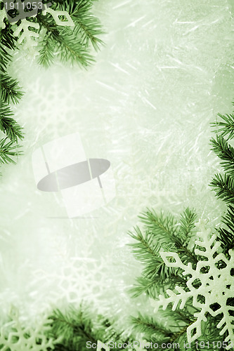 Image of Green christmas background