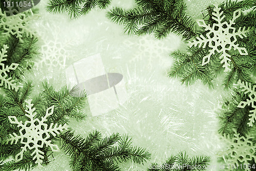 Image of Green christmas background