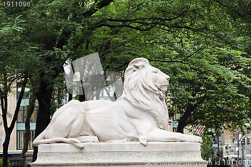 Image of New York Public Library Lion