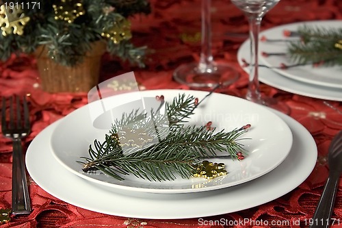 Image of Christmas dinner table