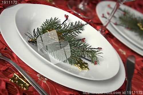 Image of Christmas dinner table